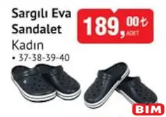 SARGILI EVA SANDALET KADIN